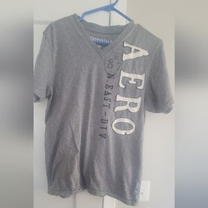 Aeropostale Boys' Gray Graphic Tee Size Medium